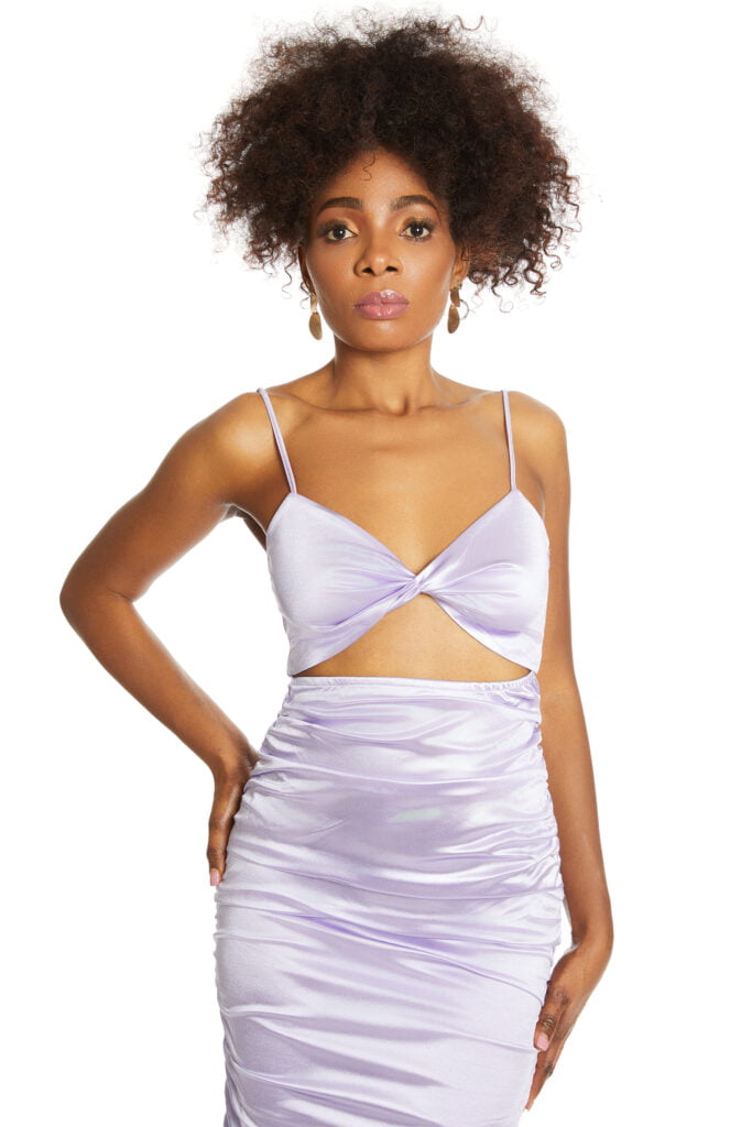 Rochie elegantă violet pentru evenimente