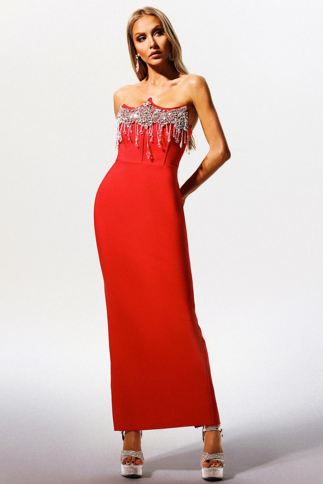 Rochie de ocazie Red Diva