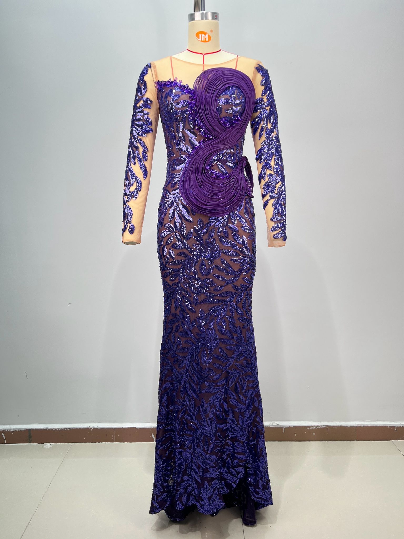 Rochie de ocazie Dark Purple - imagine 3