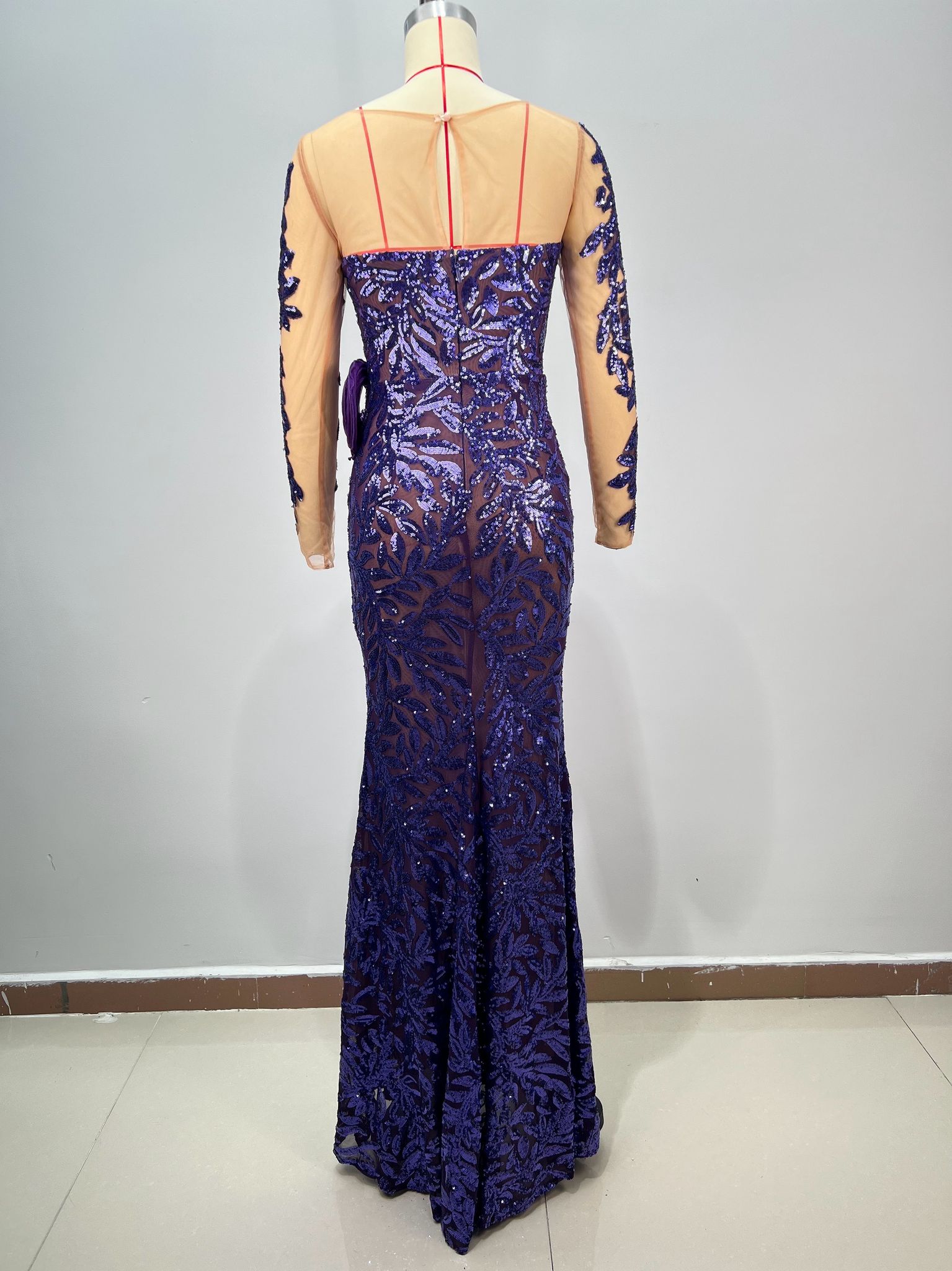 Rochie de ocazie Dark Purple - imagine 4