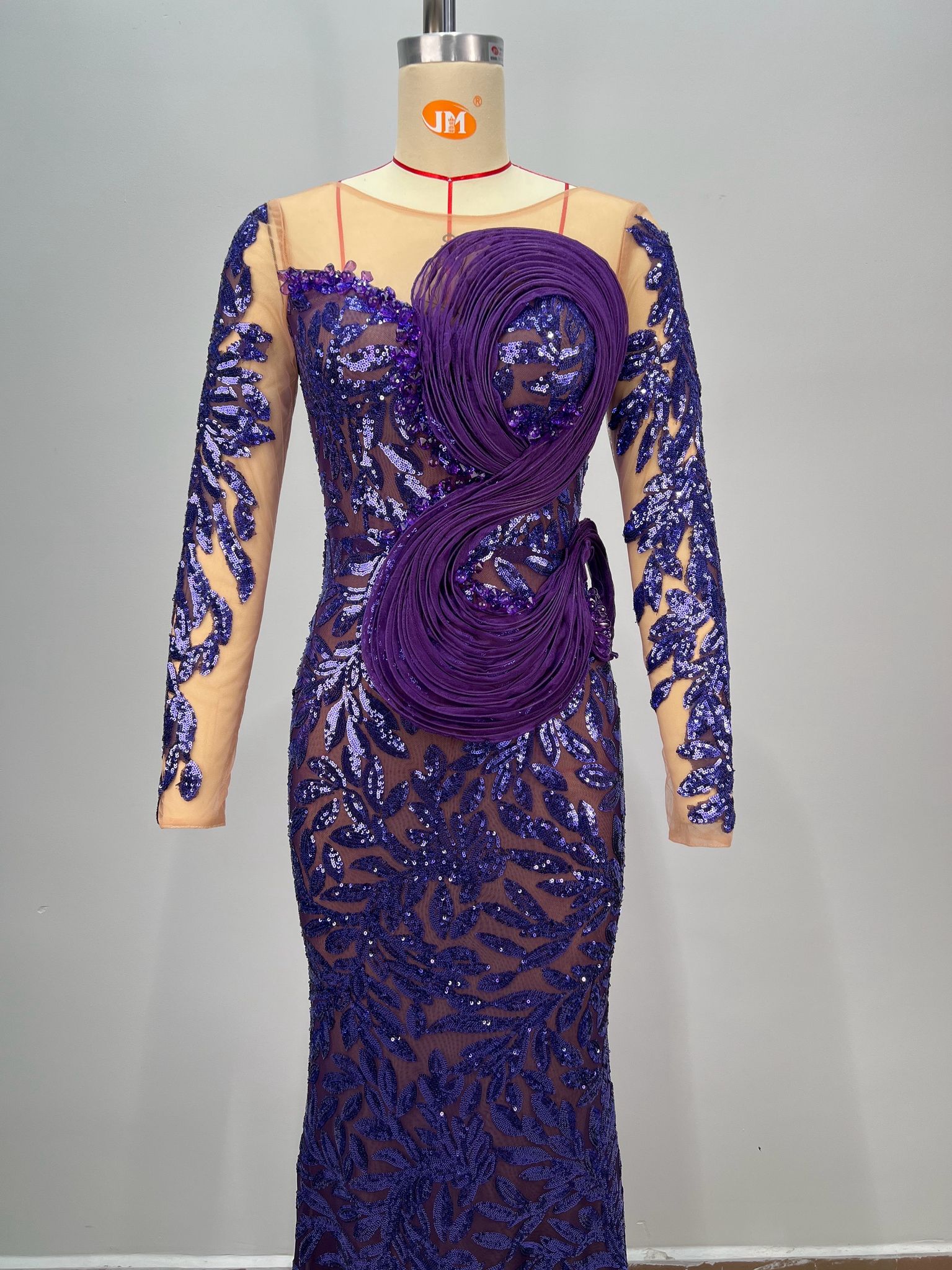 Rochie de ocazie Dark Purple - imagine 5