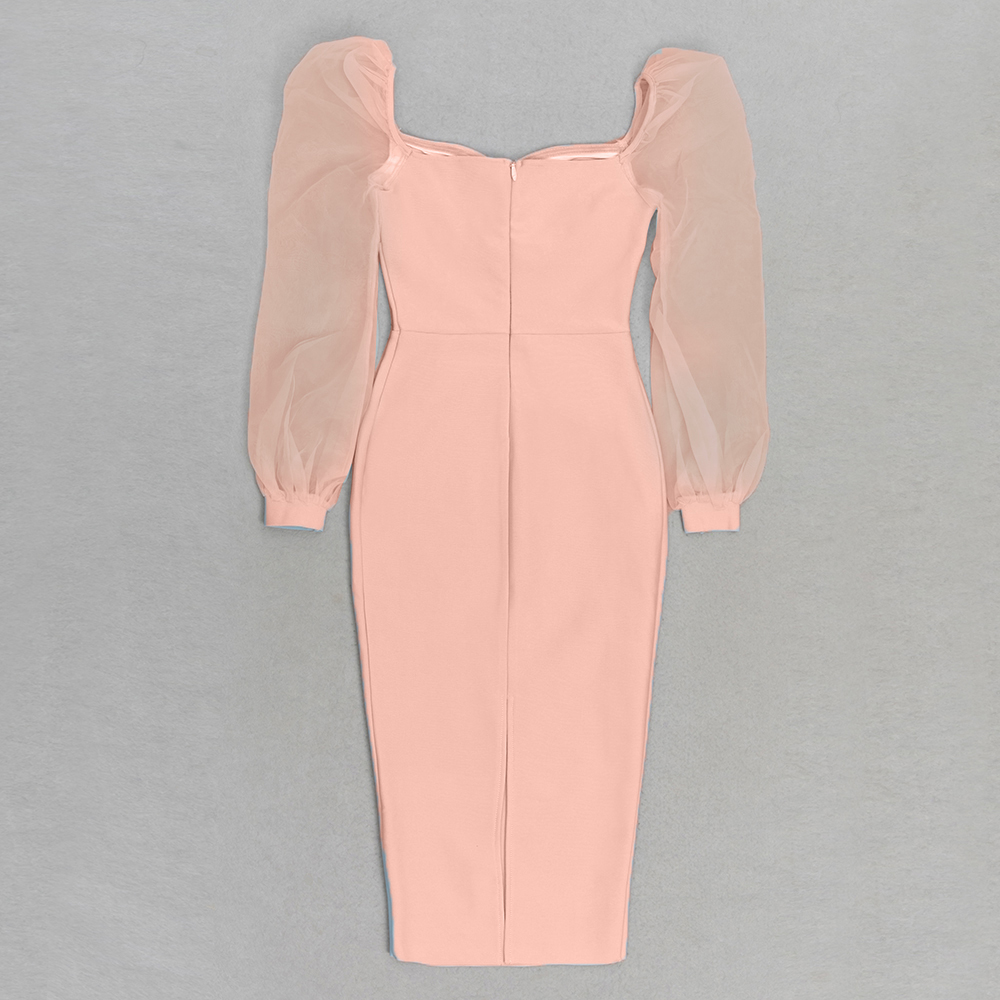 Rochie elegantă cu mâneci lungi - imagine 5
