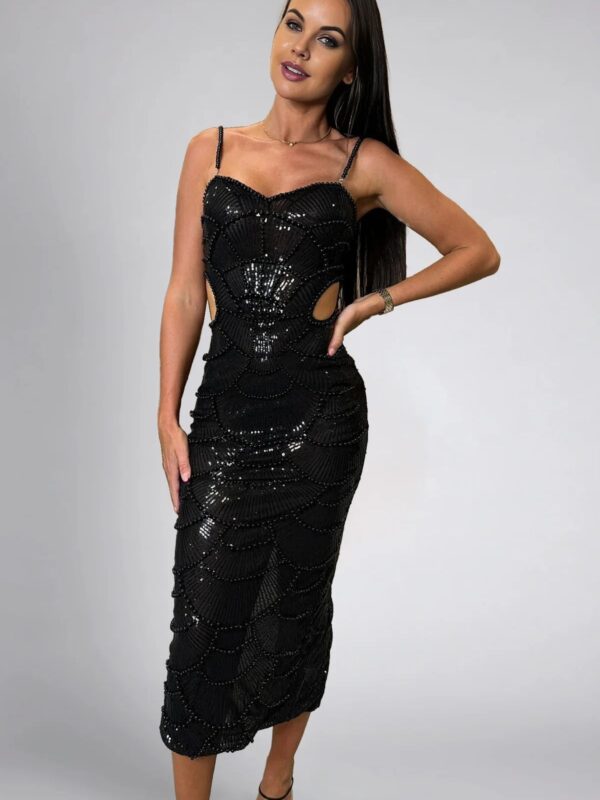 Rochie din paiete cu decupaje