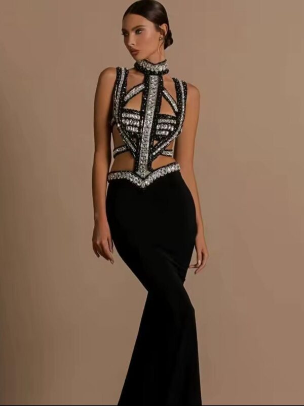 Rochie super sexy model mozaic argintiu