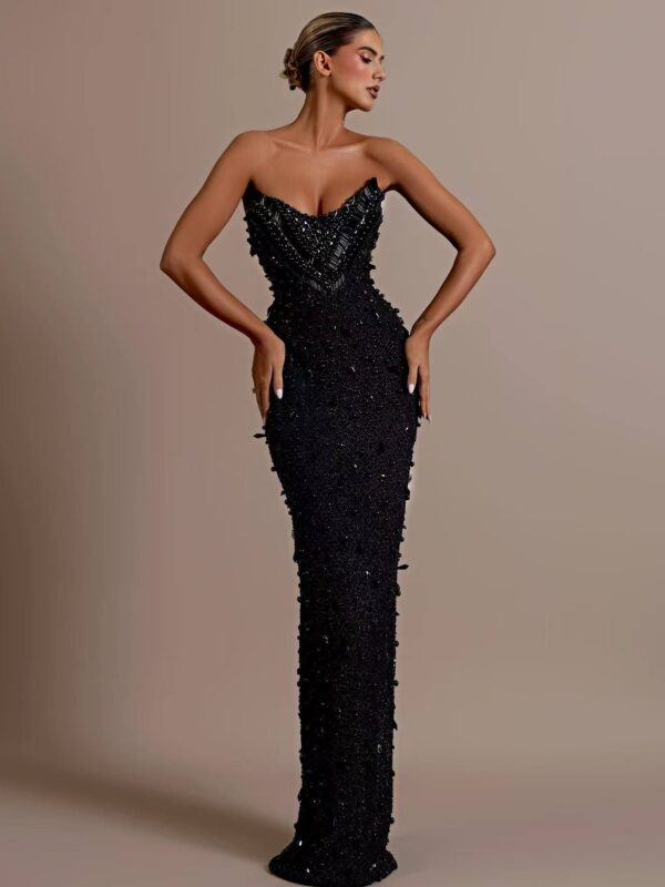 Rochie neagră elegantă de ocazie