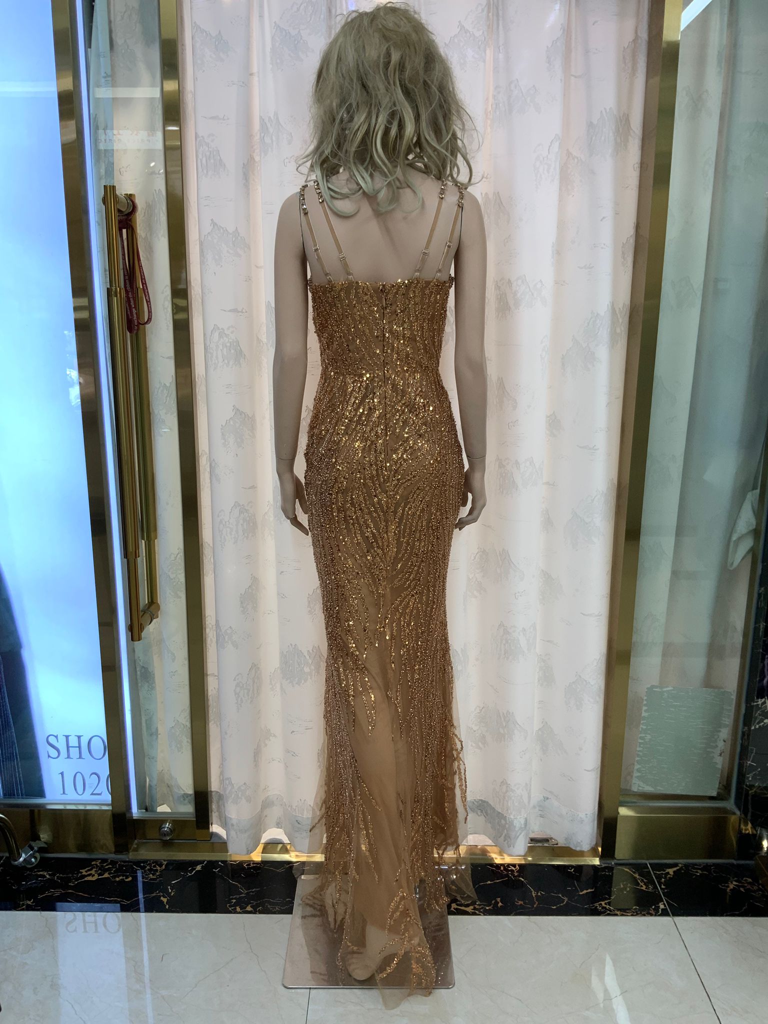 Rochie de ocazie Golden Queen - imagine 6