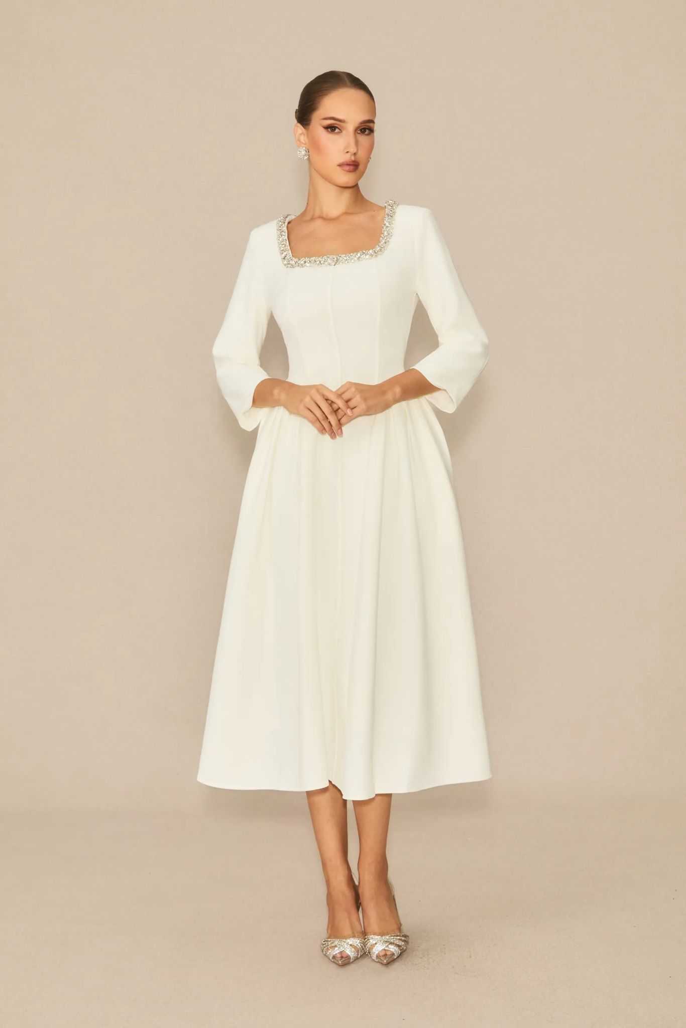 Rochie midi cu pietre