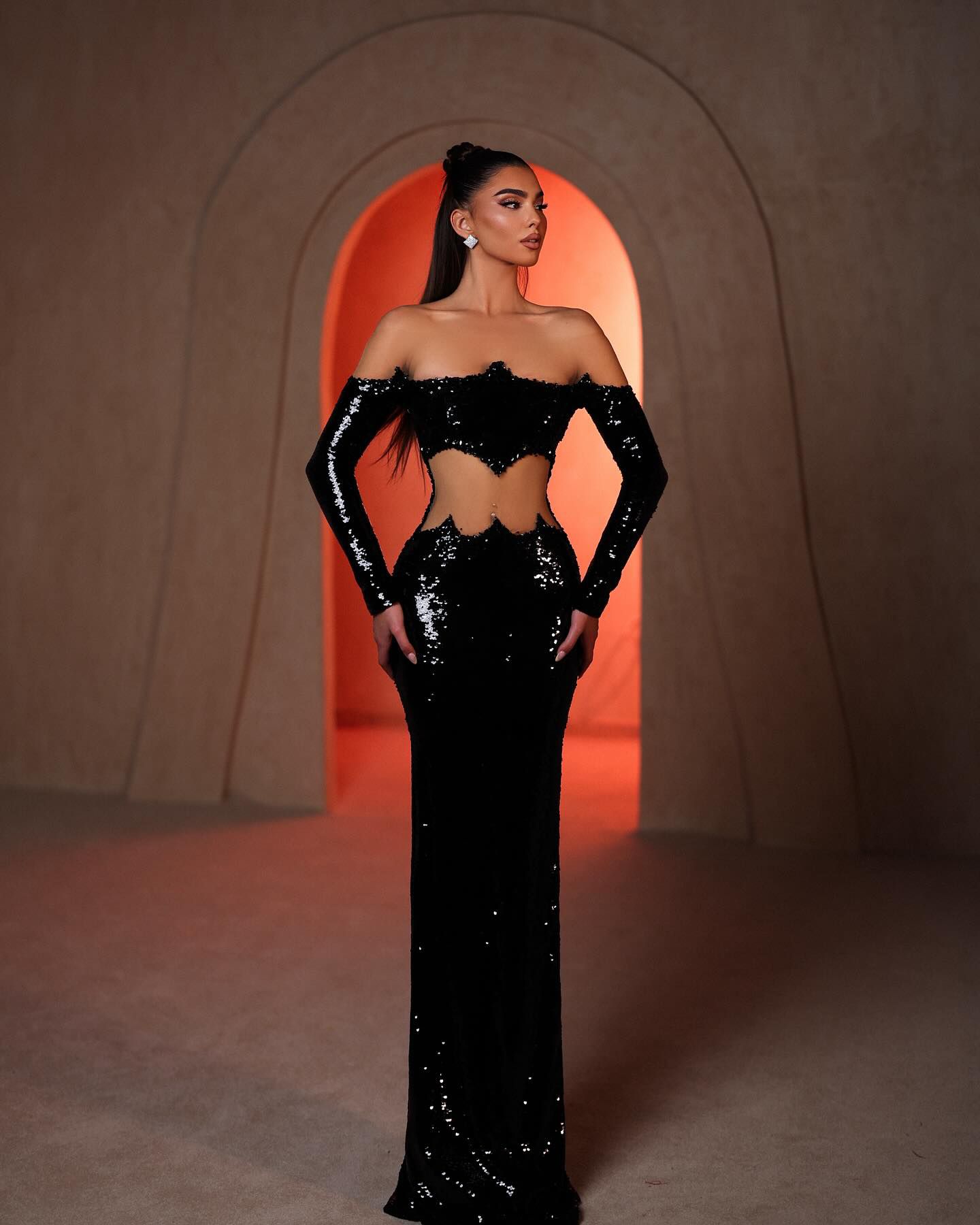 Rochie elegantă din paiete