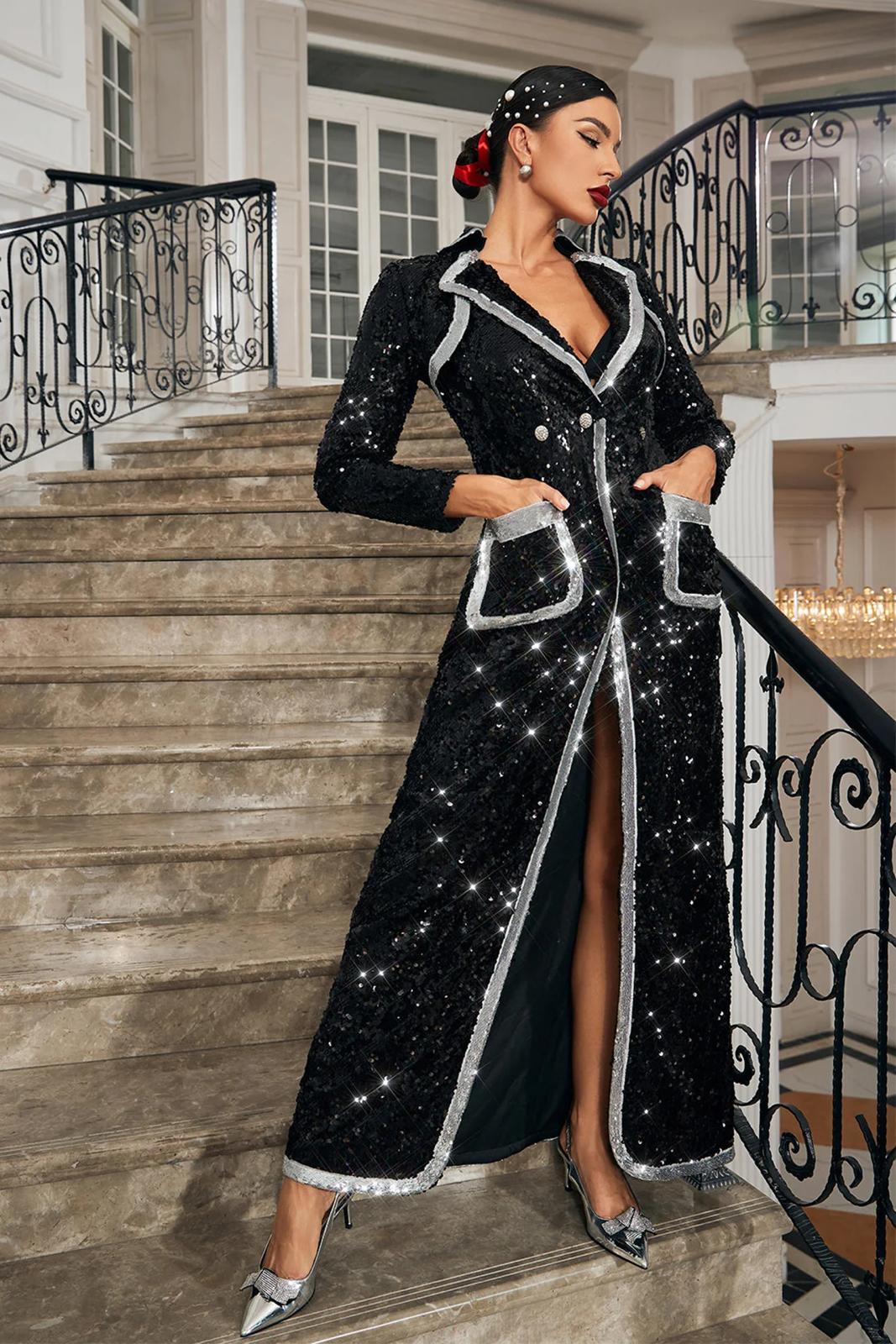 Rochie elegantă din paiete - imagine 5