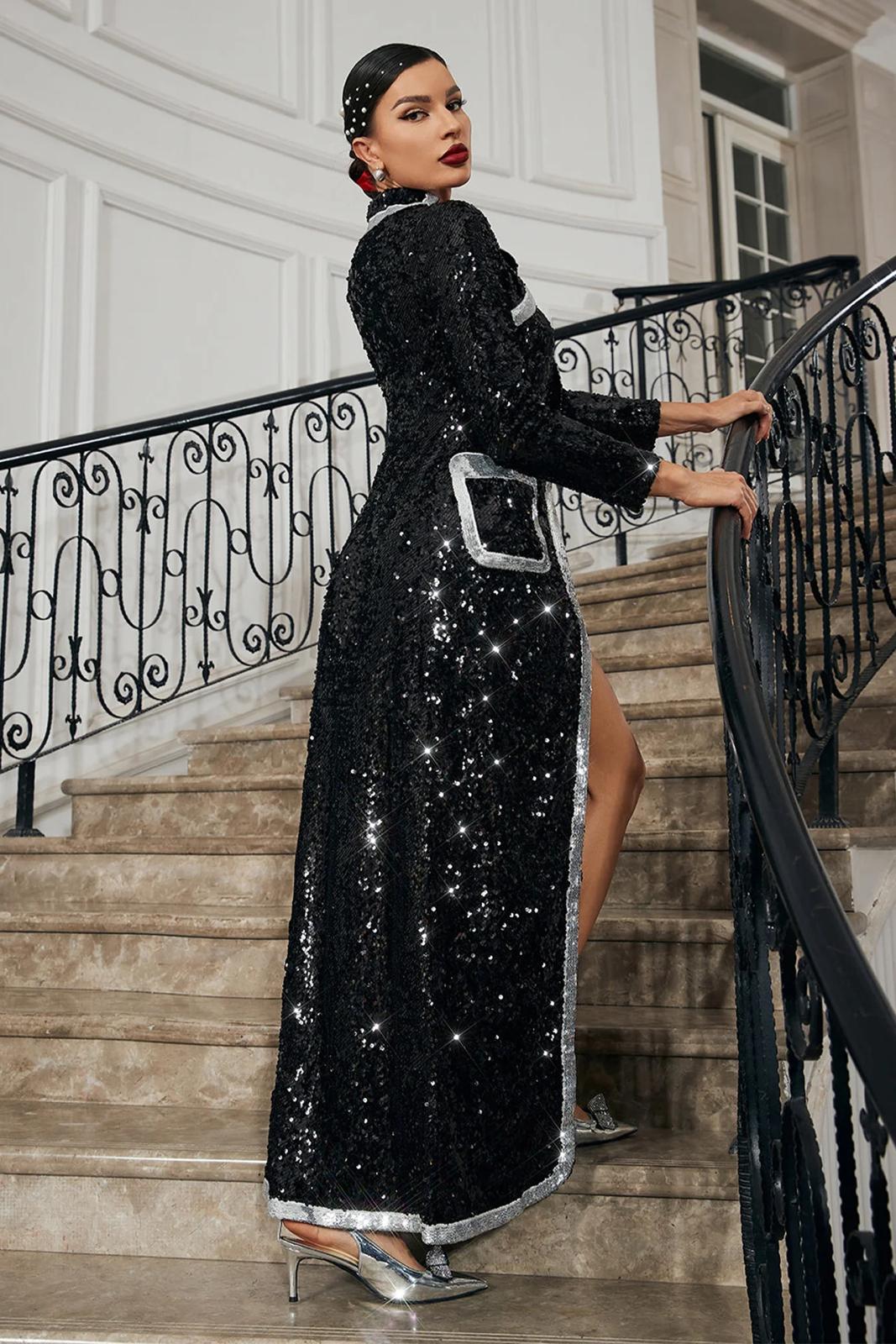 Rochie elegantă din paiete - imagine 2