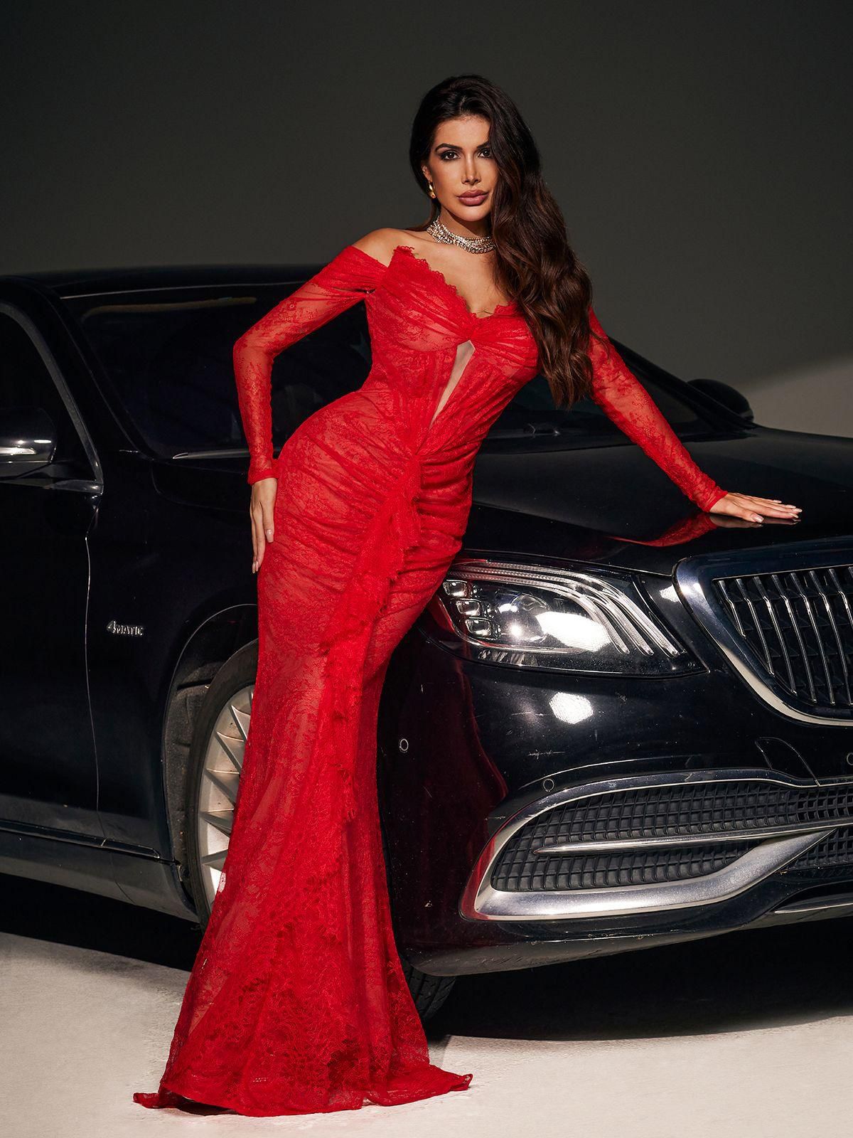 Rochie elegantă din dantelă - imagine 5
