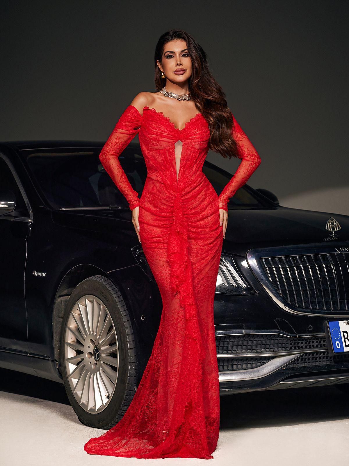 Rochie elegantă din dantelă