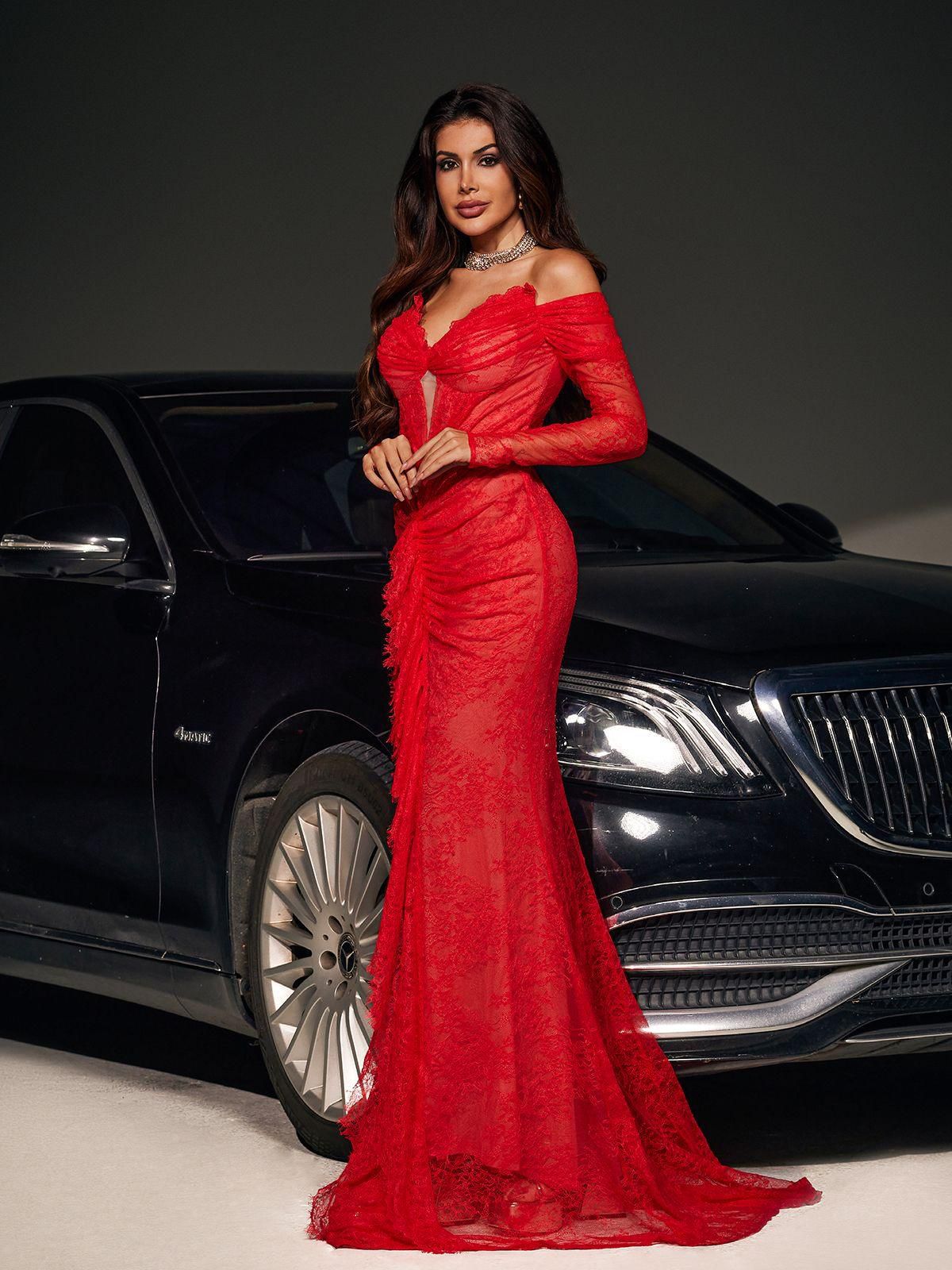 Rochie elegantă din dantelă - imagine 6