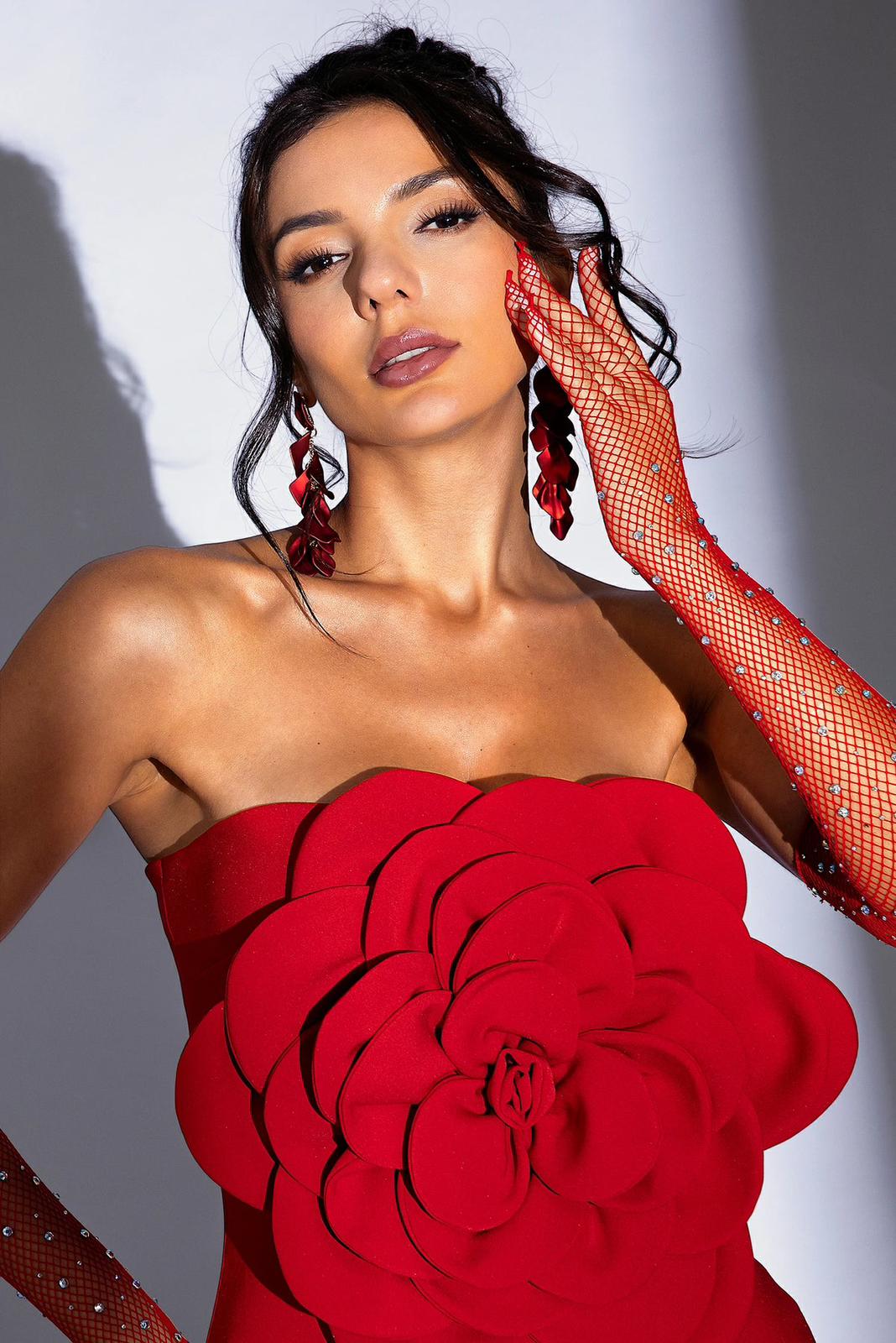 Rochie sexy cu trandafiri - imagine 5