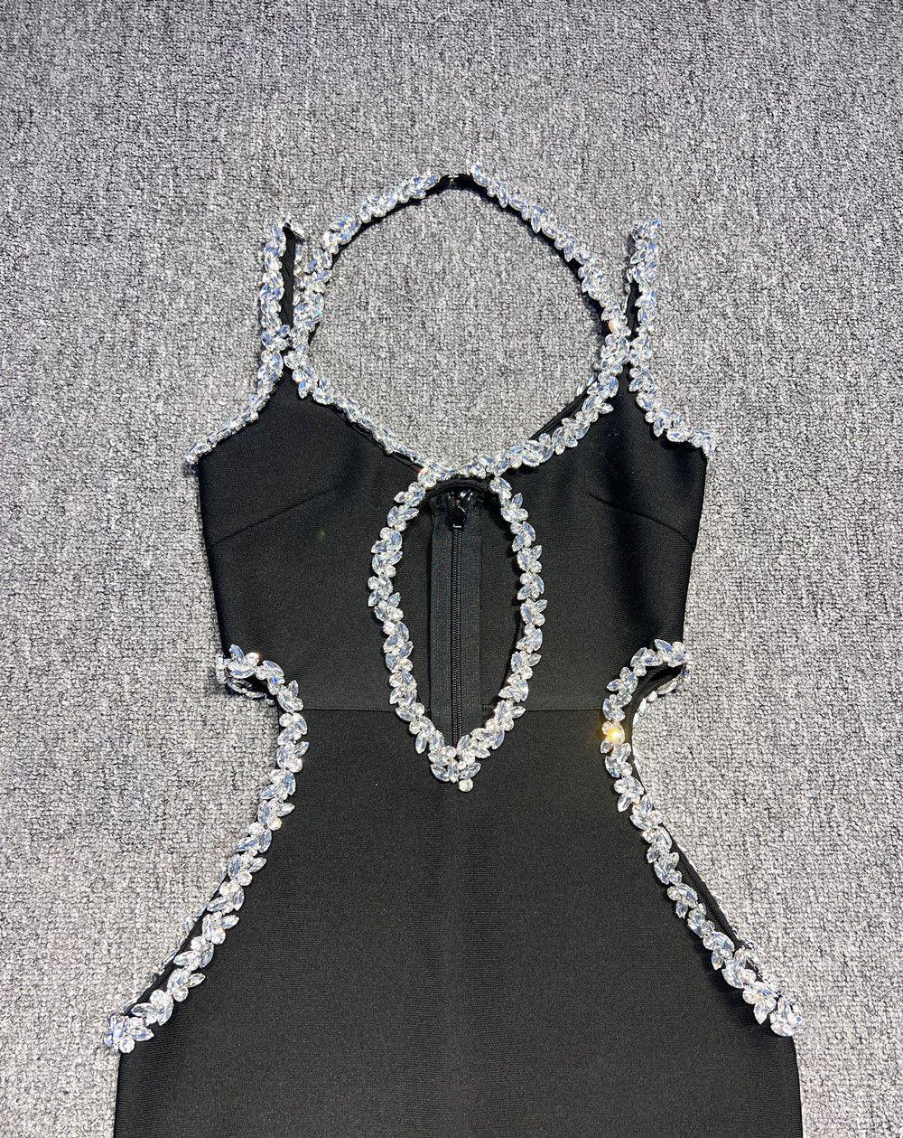 Rochie neagră cu decupaje - imagine 5