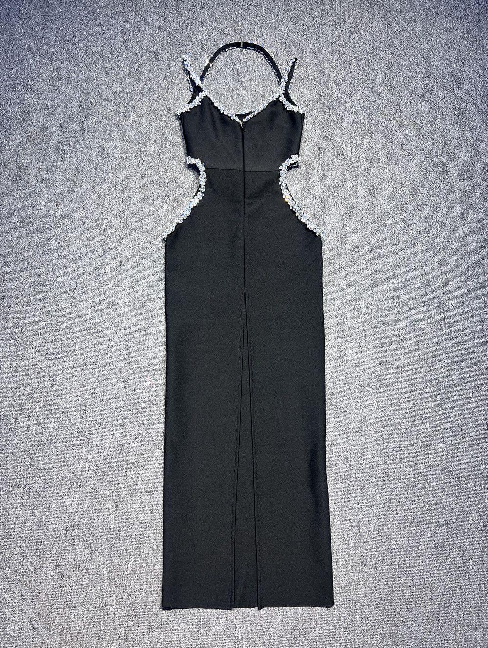 Rochie neagră cu decupaje - imagine 6