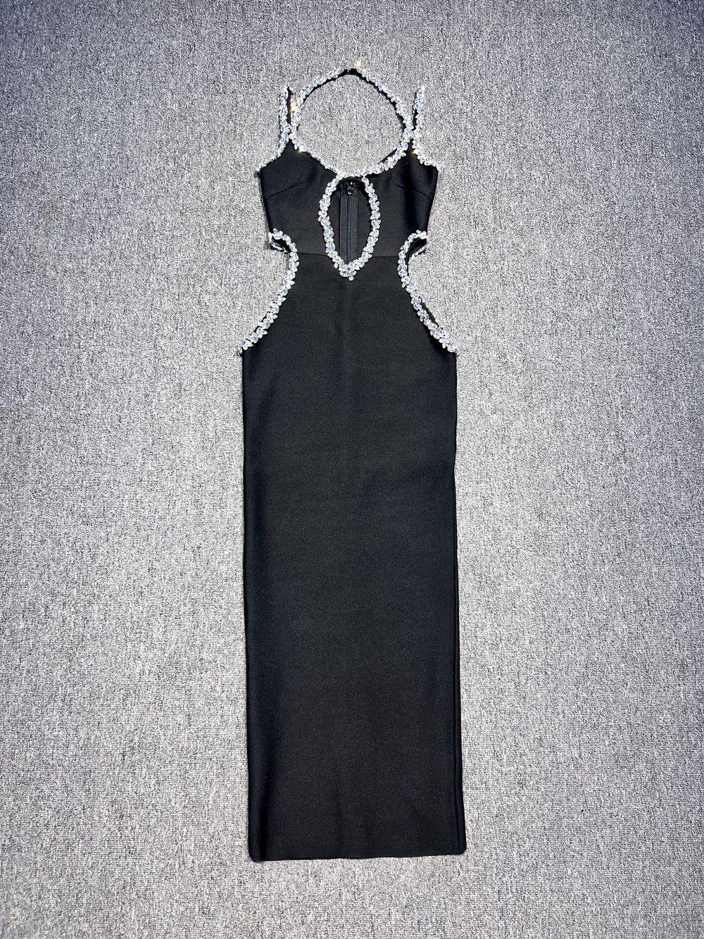 Rochie neagră cu decupaje - imagine 4