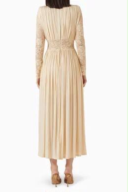 Rochie midi plisată - imagine 3