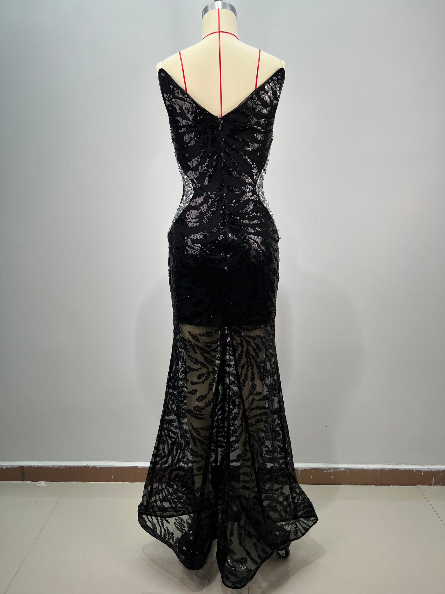 Rochie de ocazie cu pietre argintii - imagine 7