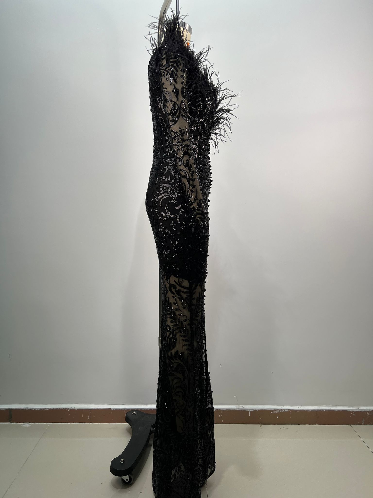 Rochie elegantă cu mâneca lungă - imagine 5