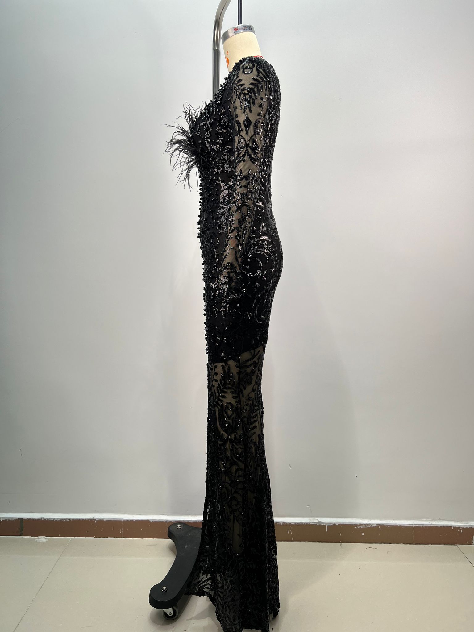 Rochie elegantă cu mâneca lungă - imagine 6