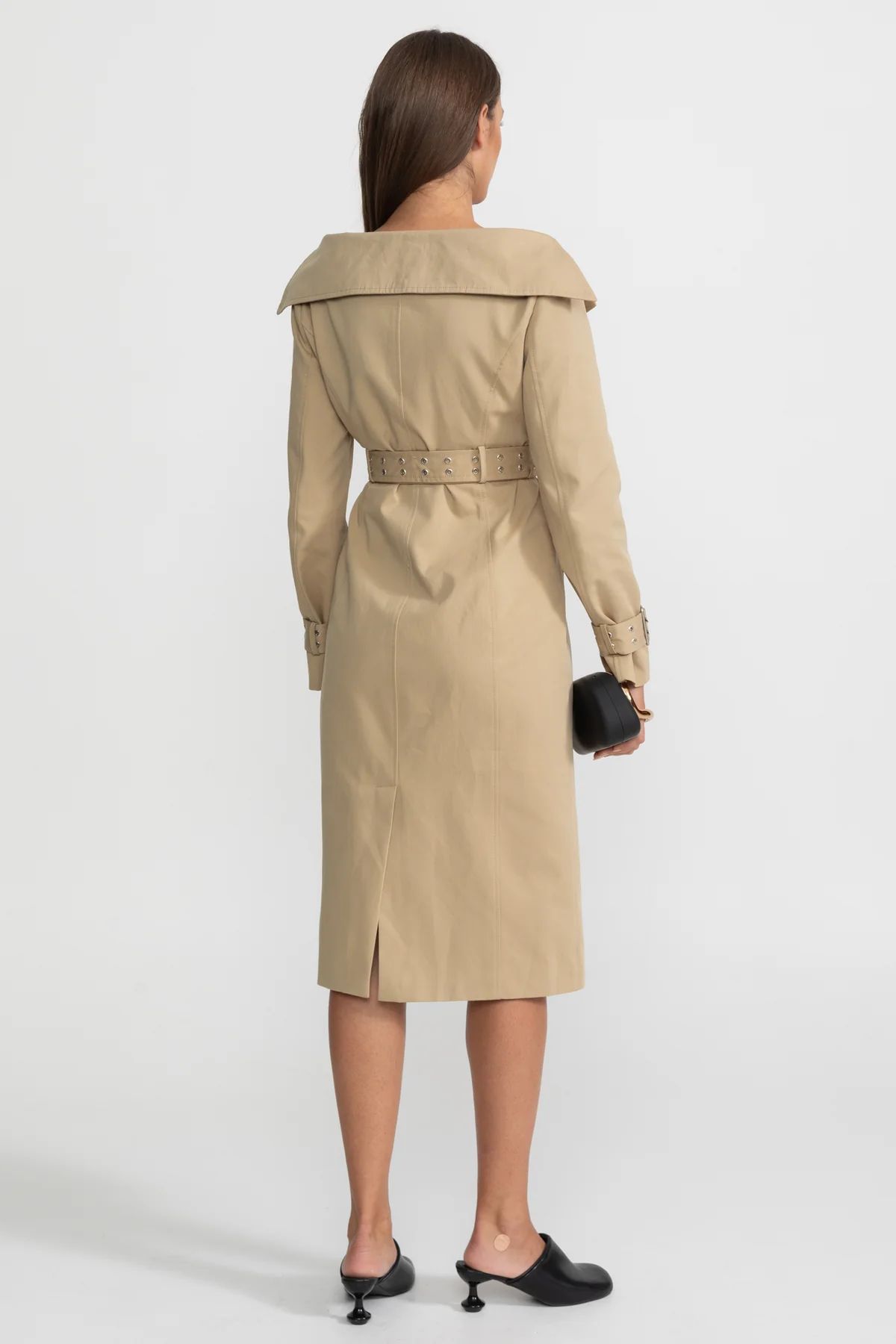 Rochie elegantă stil palton - imagine 5