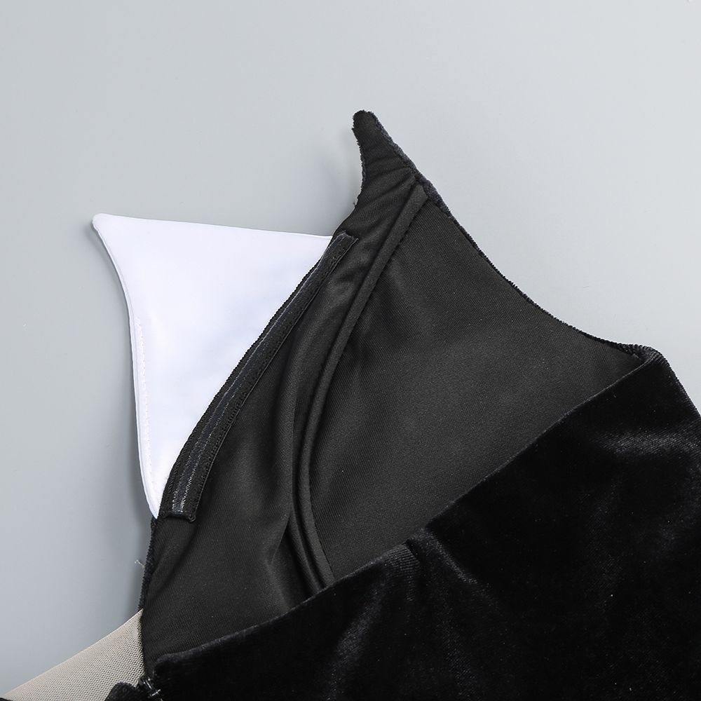 Rochie de lux din catifea încrustată cu mărgele - imagine 10