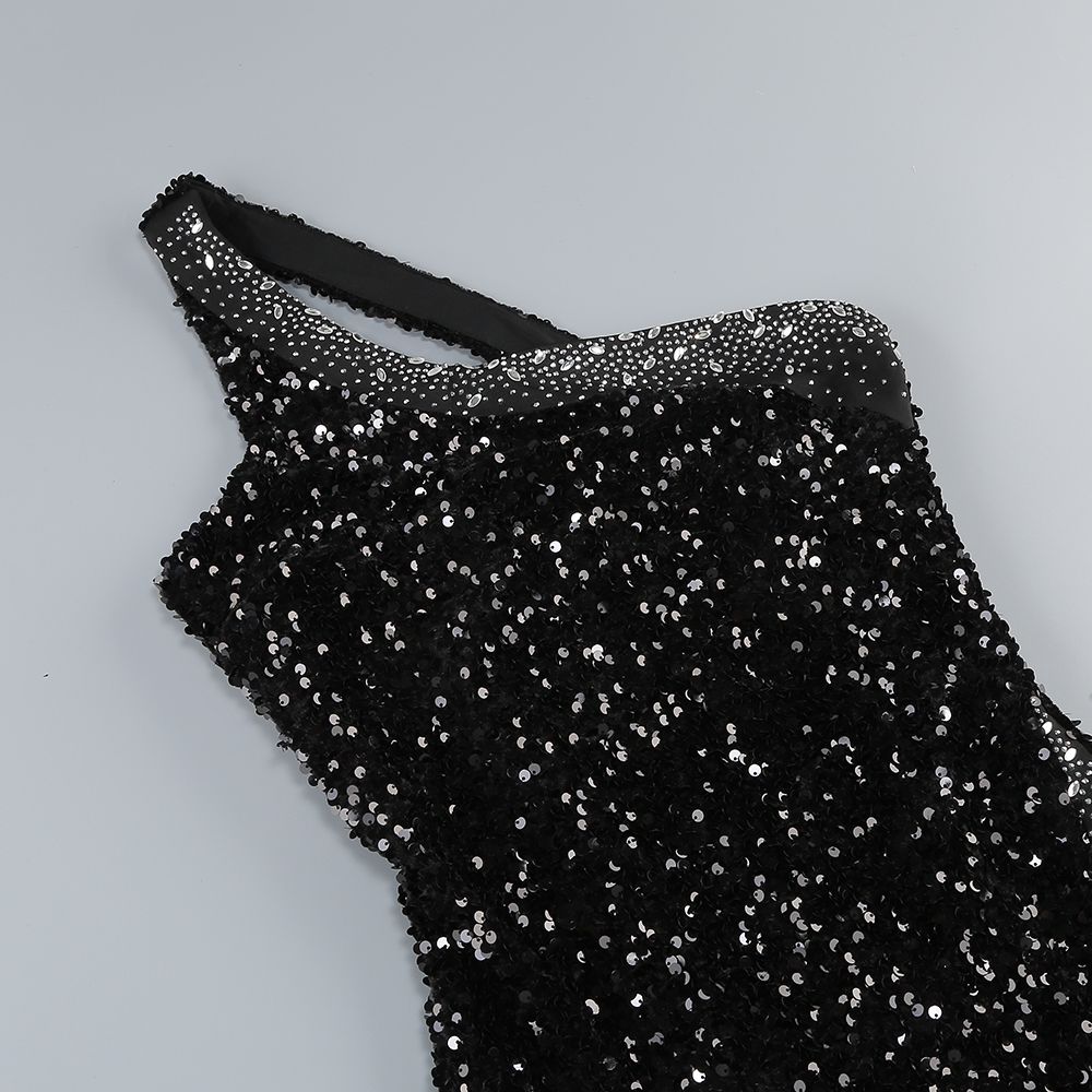 Rochie de ocazie cu paiete și dantelă - imagine 9