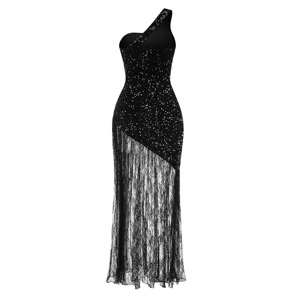 Rochie de ocazie cu paiete și dantelă - imagine 7