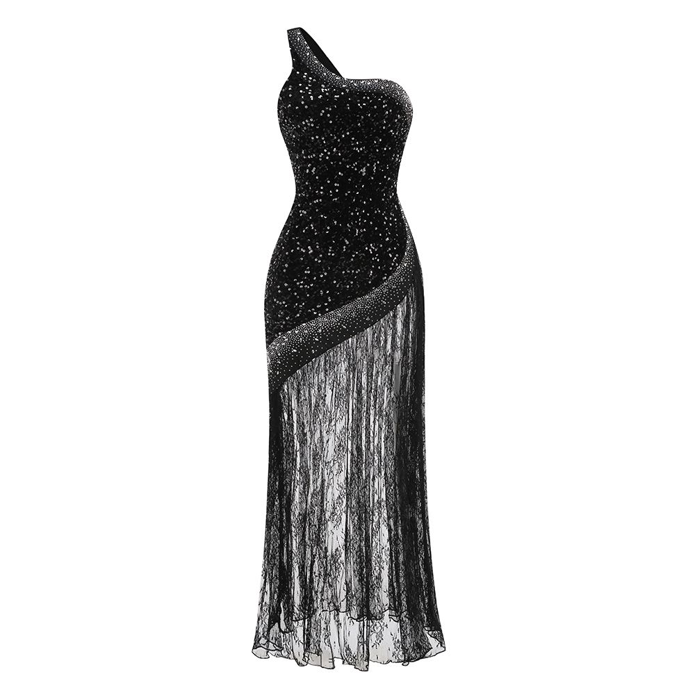 Rochie de ocazie cu paiete și dantelă - imagine 6