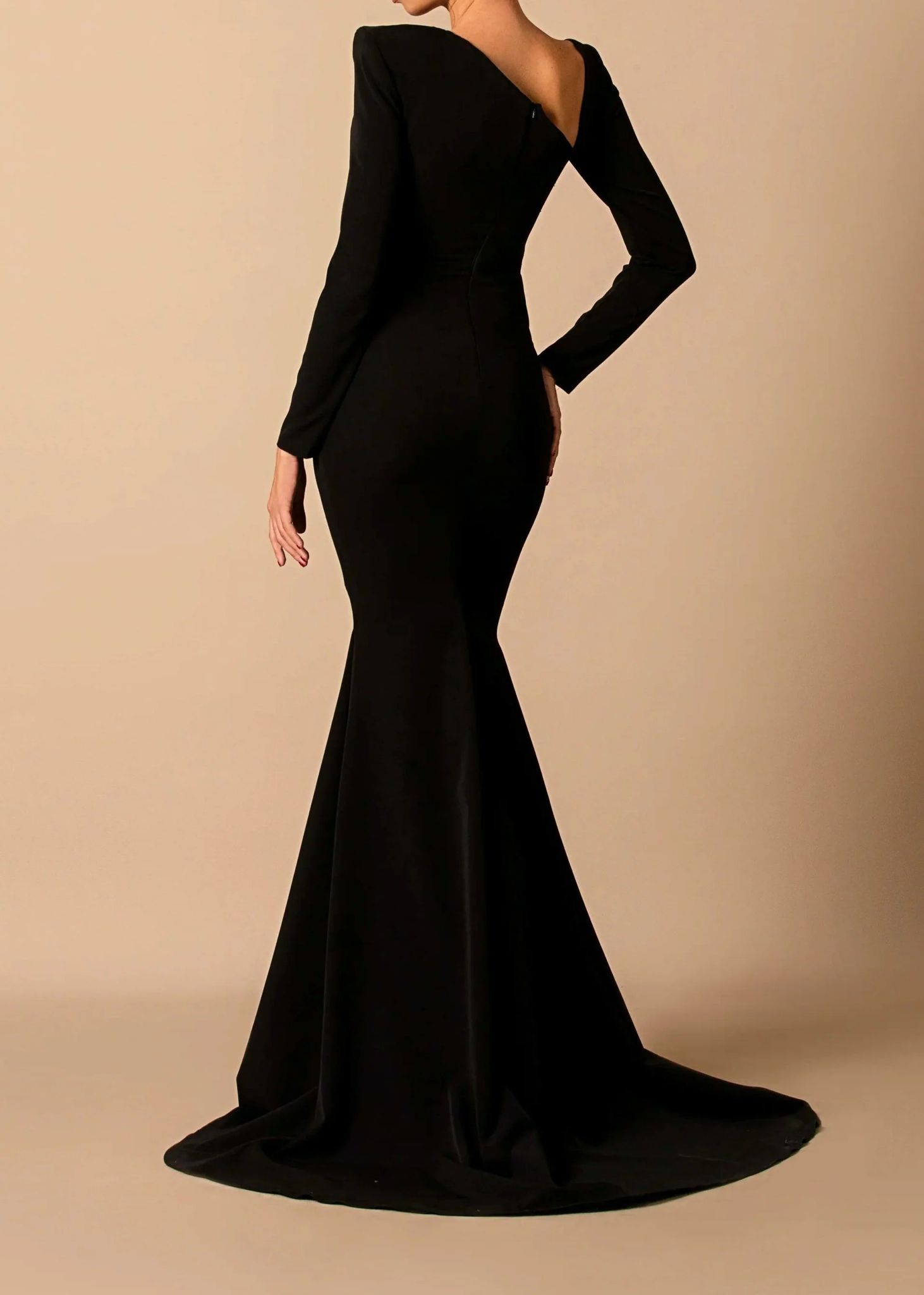 Rochie elegantă stil sirenă din catifea - imagine 5