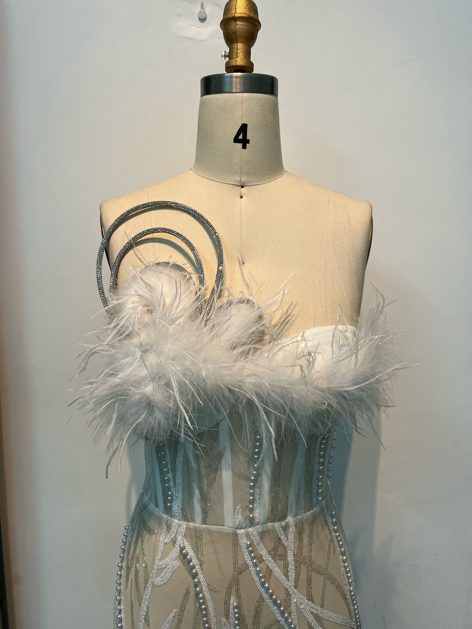 Rochie de ocazie cu corset și puf - imagine 3
