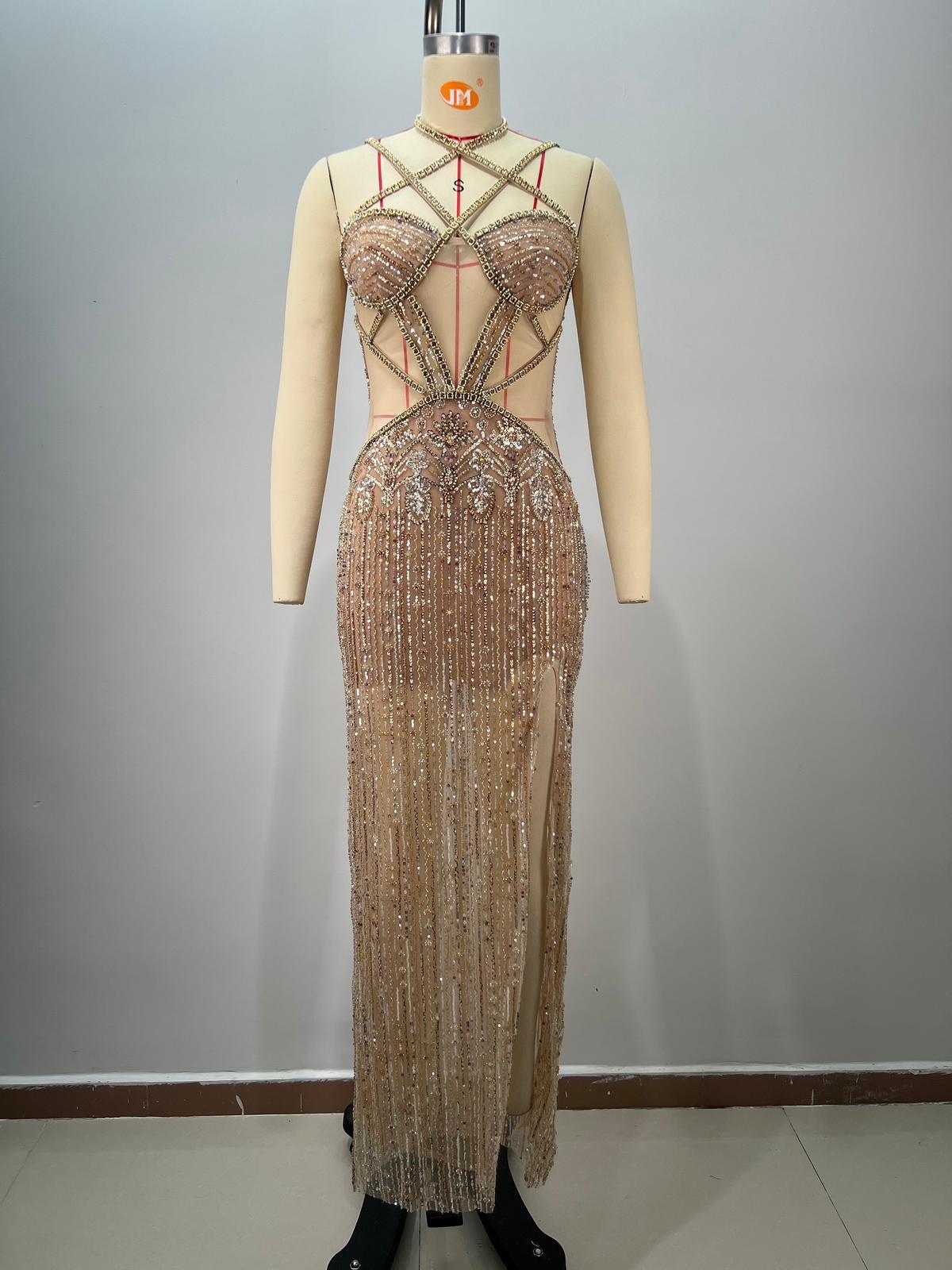 Rochie aurie Extravagant Queen - imagine 4