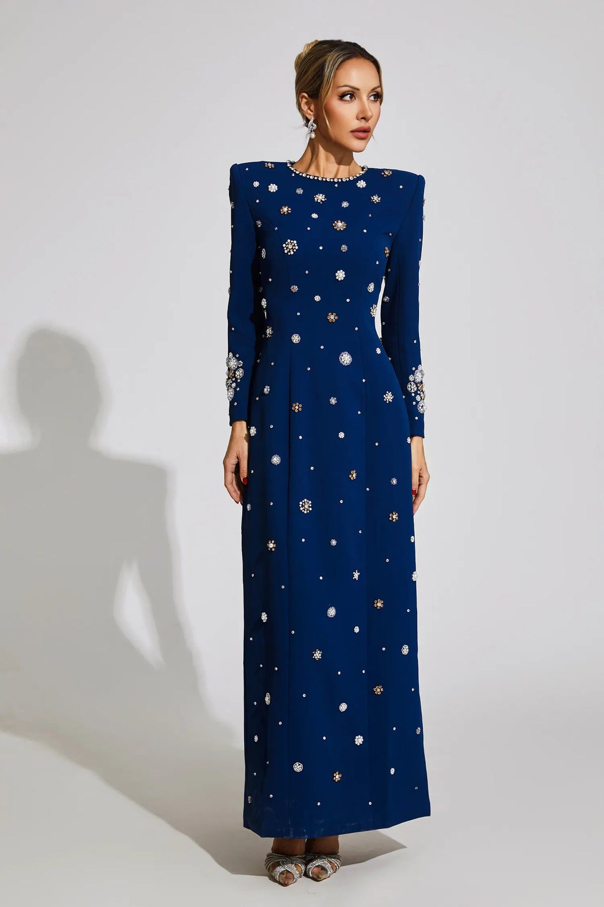 Rochie elegantă Royal Blue - imagine 3