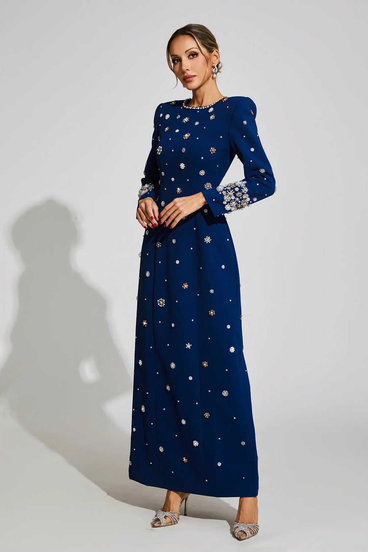 Rochie elegantă Royal Blue - imagine 4