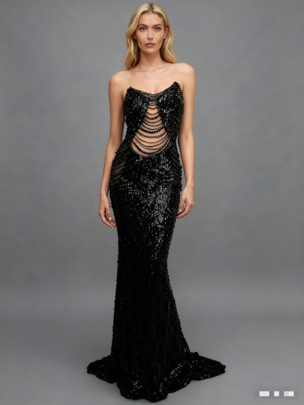 Rochie elegantă cu paiete