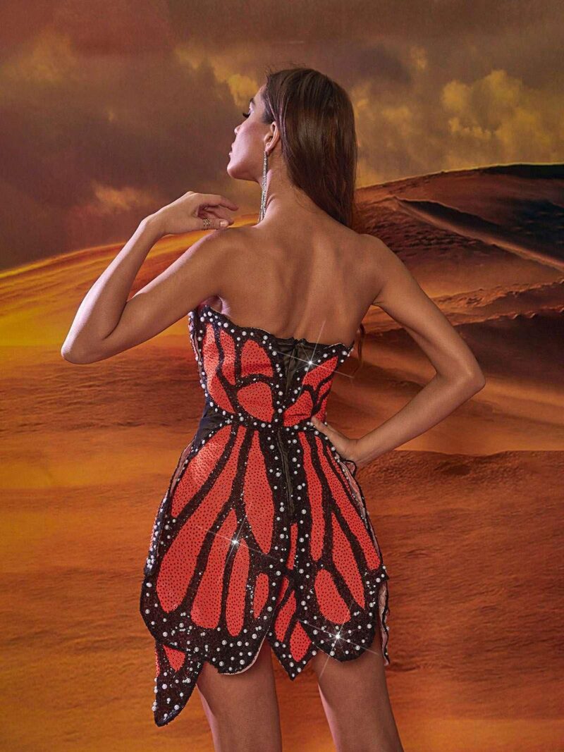 Rochie mini Butterfly - imagine 5