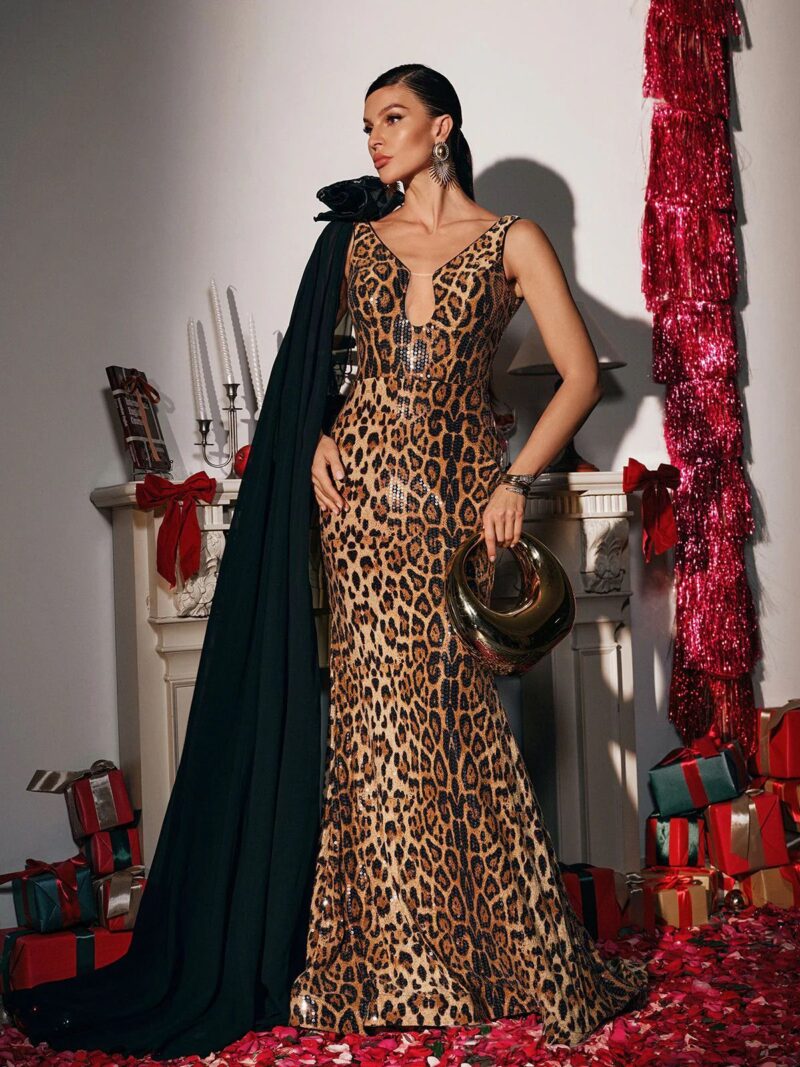 Rochie sexy animal print