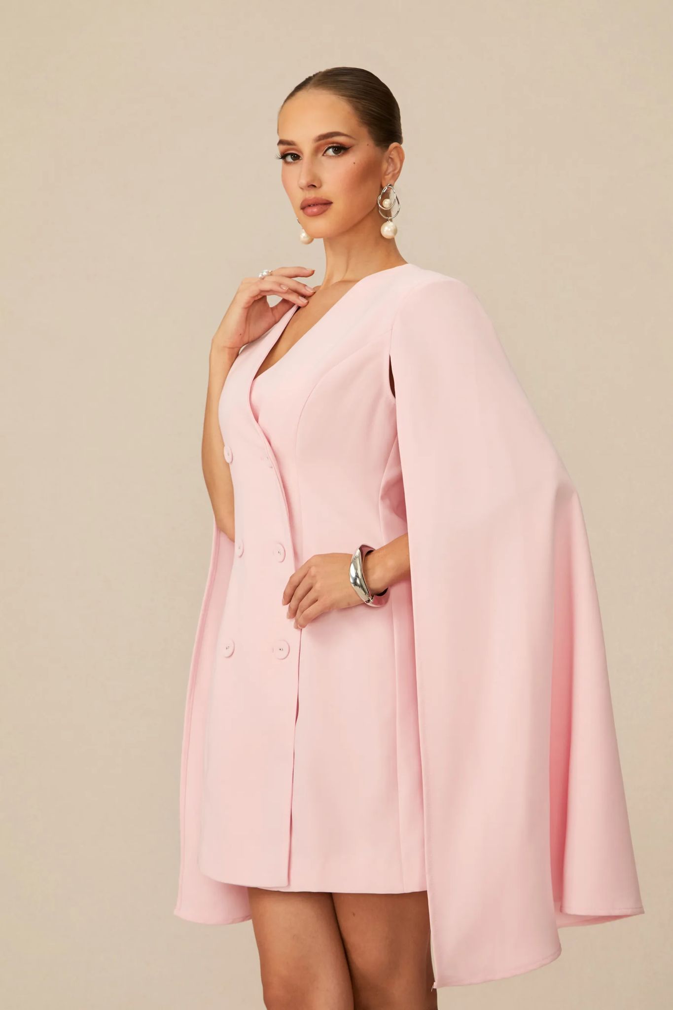 Rochie elegantă stil sacou - imagine 4