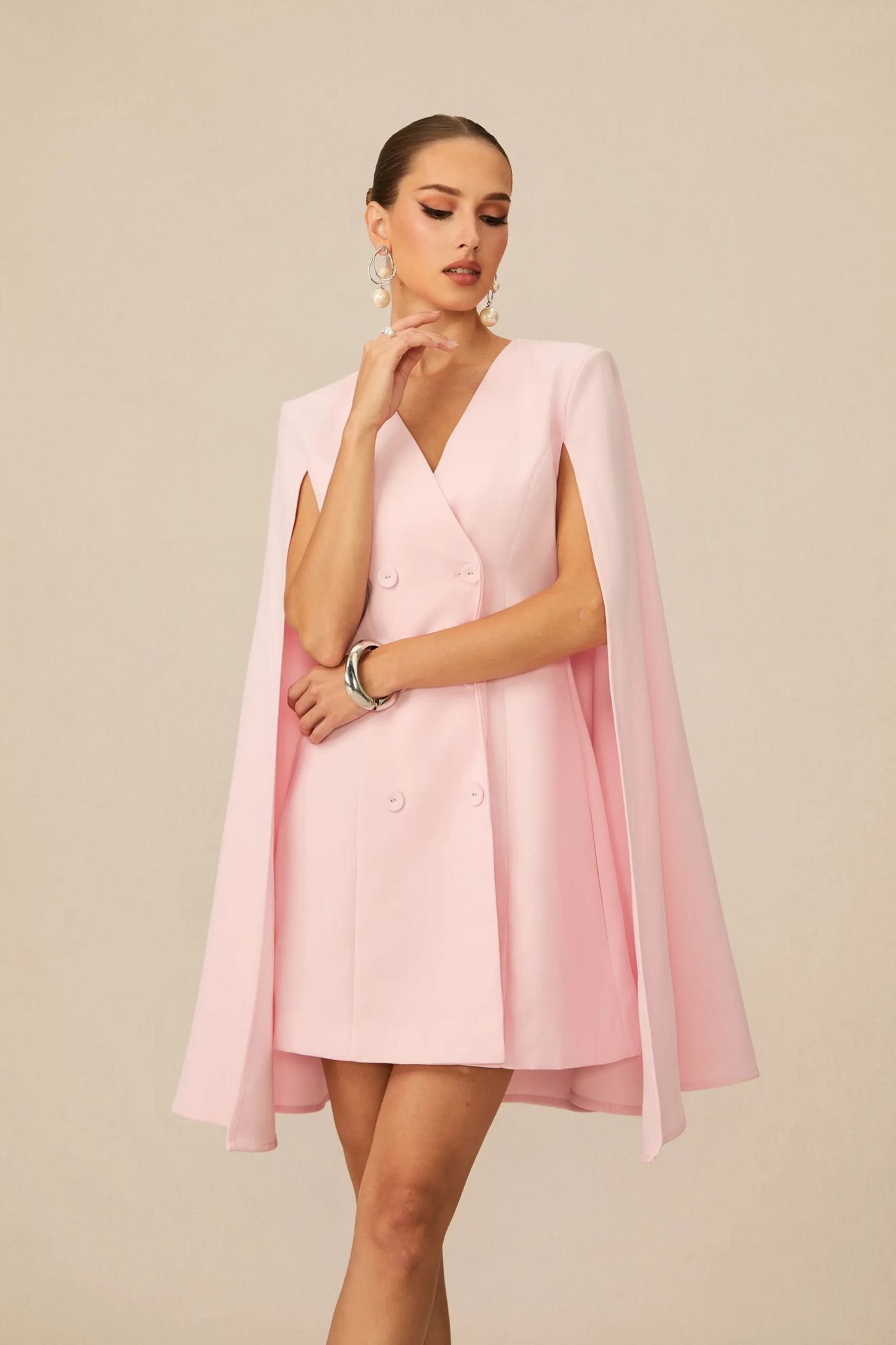 Rochie elegantă stil sacou - imagine 3