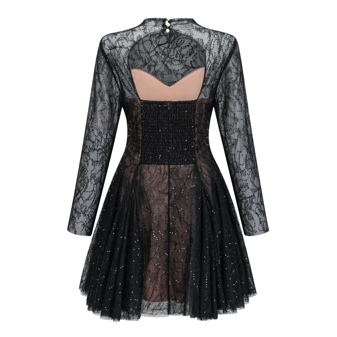Rochie mini de seara din dantela - imagine 9