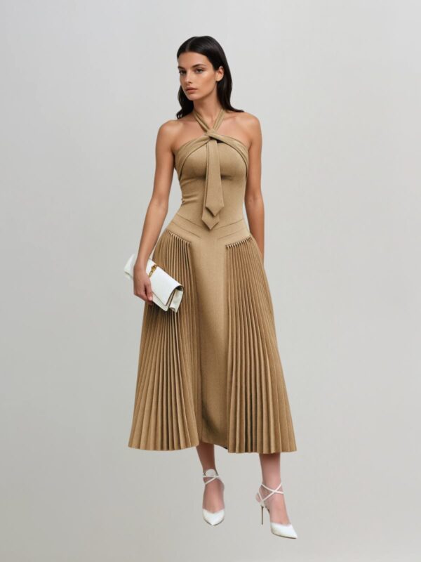 Rochie Midi Plisată