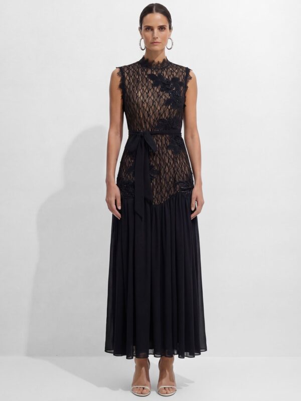 Rochie lungă din satin